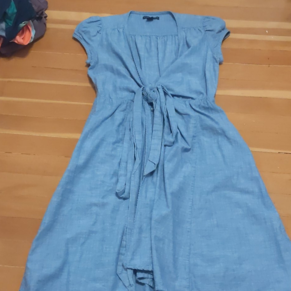 Gap wrap around denim dress